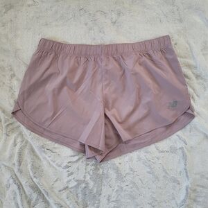 New Balance Womens XL Lined Purple Sport Shorts Running  Training Gym Athletic